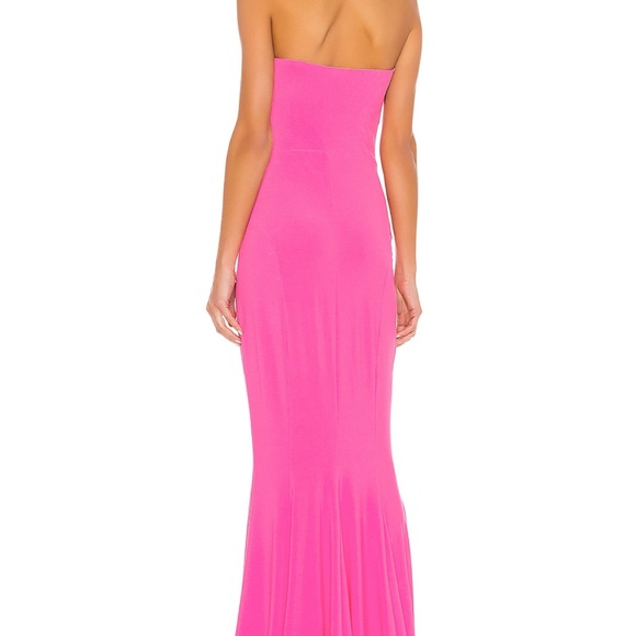 COPY - Norma Kamali x Revolve Strapless Fishtail Gown in Pink - Picture 3 of 3